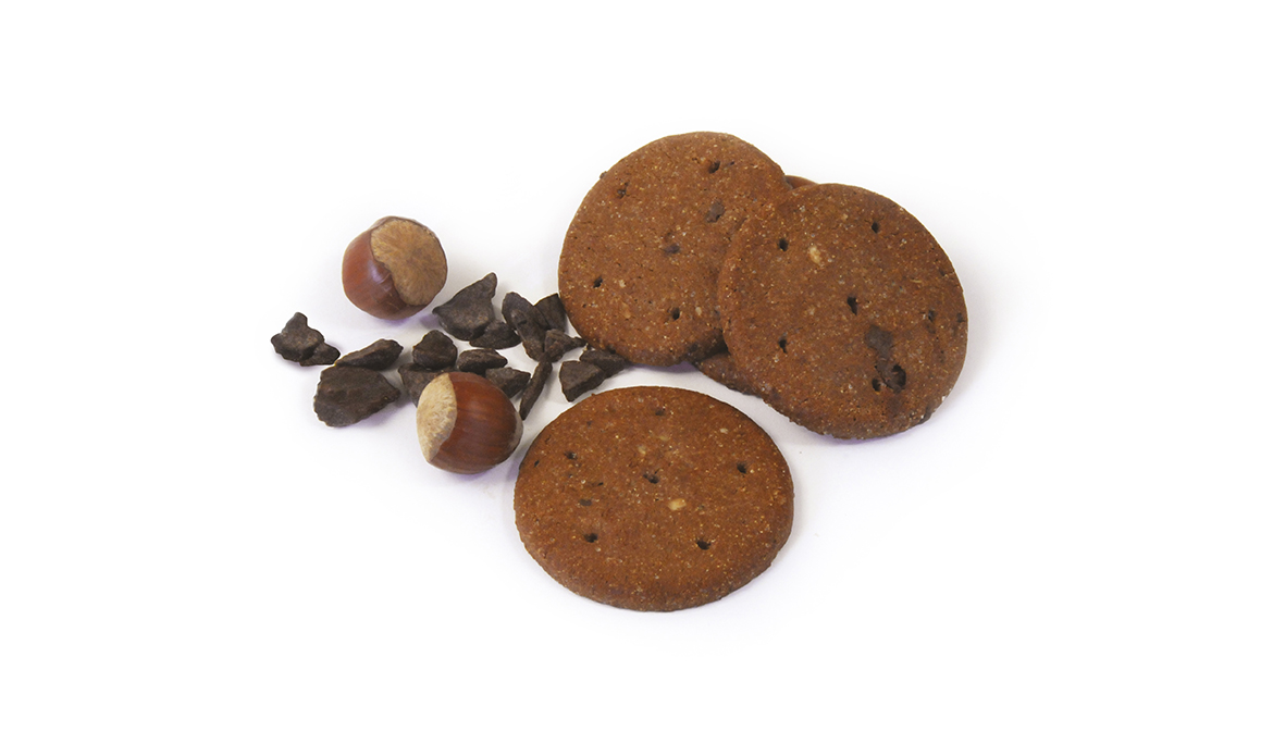 BIG HAZELNUT AND CHOCOLATE BISCUIT